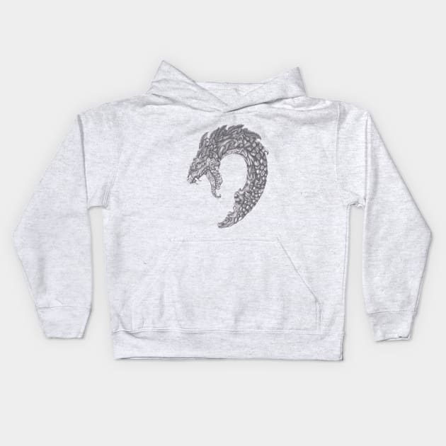 Great serpent, Yormungand Kids Hoodie by Hedgeh0g